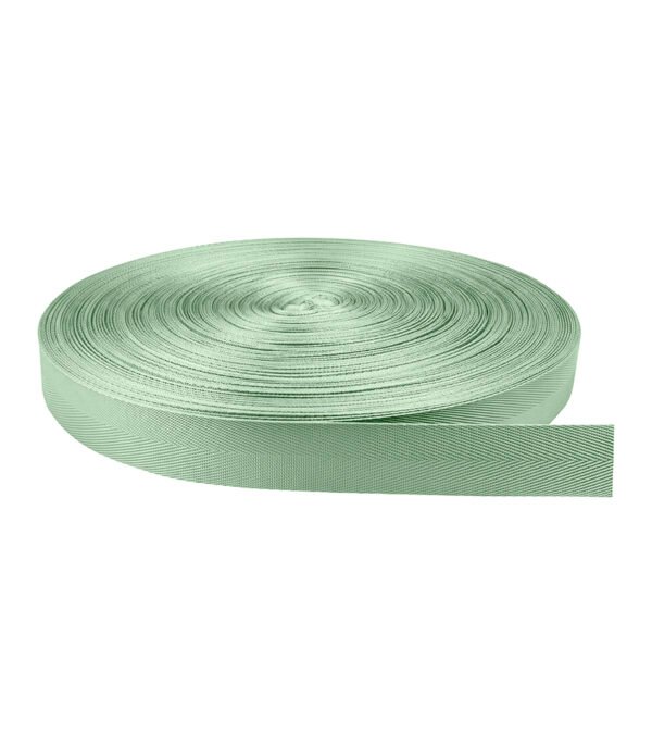 Cinta Ribete Espiga Nylon Verde Cemento Oscuro 2.5