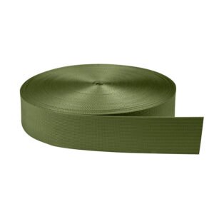 Cinta Nylon Tejida Normal Verde Militar 5.0