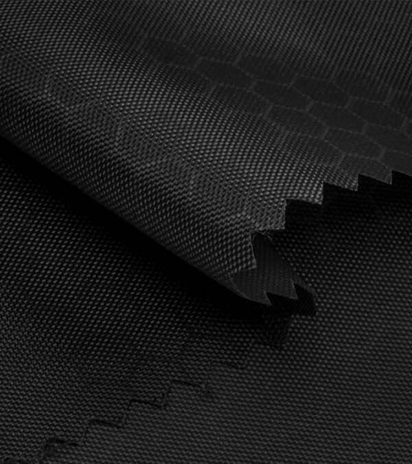 Impermeable Tafeta Grabado Negro
