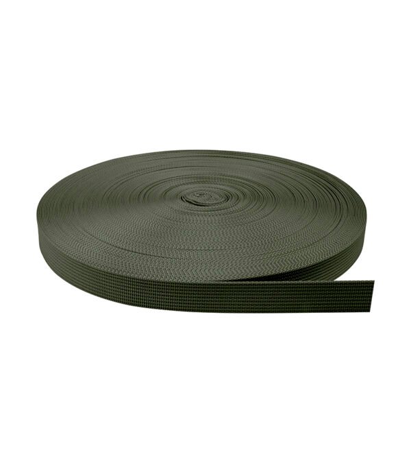 Cinta Nylon Tejida Normal Verde Militar Tierra 2.0