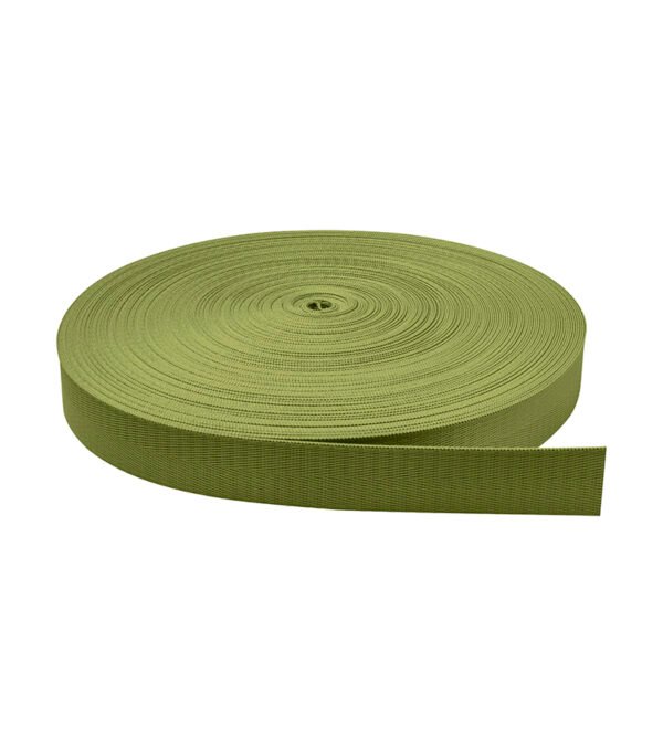 Cinta Nylon Brillosa Normal Verde Olivo 2.5