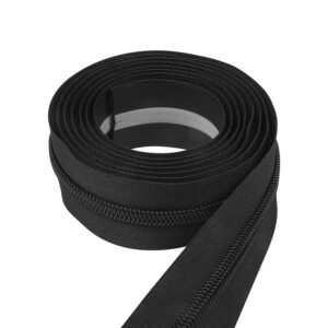 Cierre Enjebado PU Reflectivo Negro N8