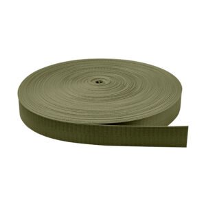 Cinta Nylon Brillosa Normal Verde Militar Oscuro 2.5