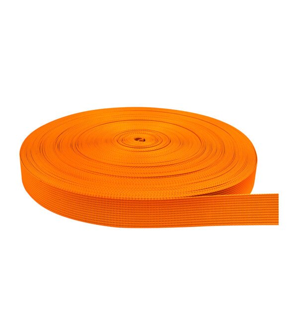 Cinta Nylon Tejida Normal Naranja Neon 2.5