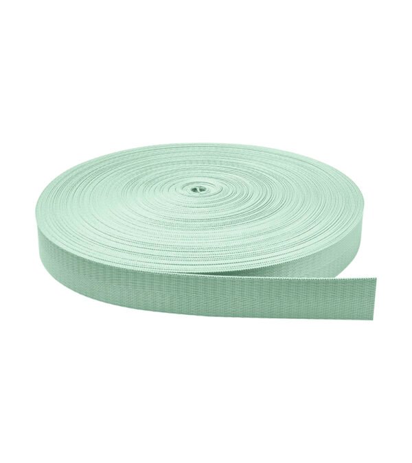 Cinta Nylon Brillosa Normal Verde Agua Claro 2.5