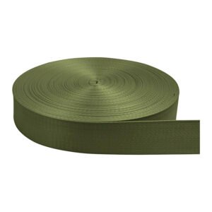 Cinta Nylon Brillosa Normal Verde Militar 3.8