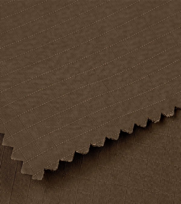 Tela Sarga Nylon Ripstop Grabado Cocoa