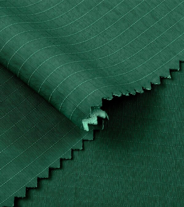 Tela Sarga Nylon Ripstop Grabado Verde Musgo