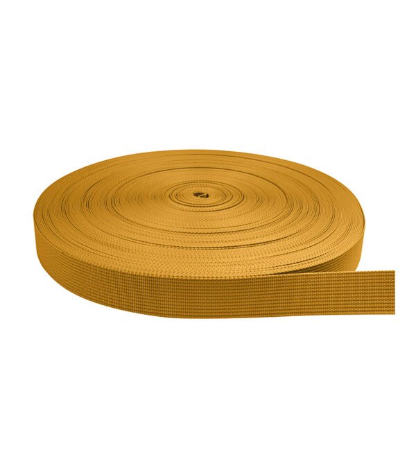 Cinta Nylon Tejida Normal Mostaza Especial 2.5