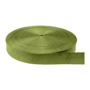 Cinta Nylon Tejida Normal Verde Olivo 3.8