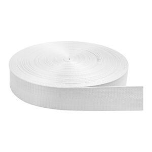 Cinta Nylon Brillosa Normal Blanco Solido 3.8