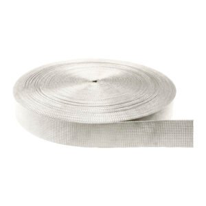 Cinta Nylon Tejida Normal Plomo Plata 3.8