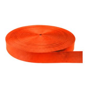 Cinta Nylon Tejida Normal Naranja Neon Oscuro 3.8