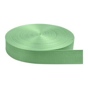 Cinta Nylon Brillosa Normal Verde Pistacho Claro 3.8