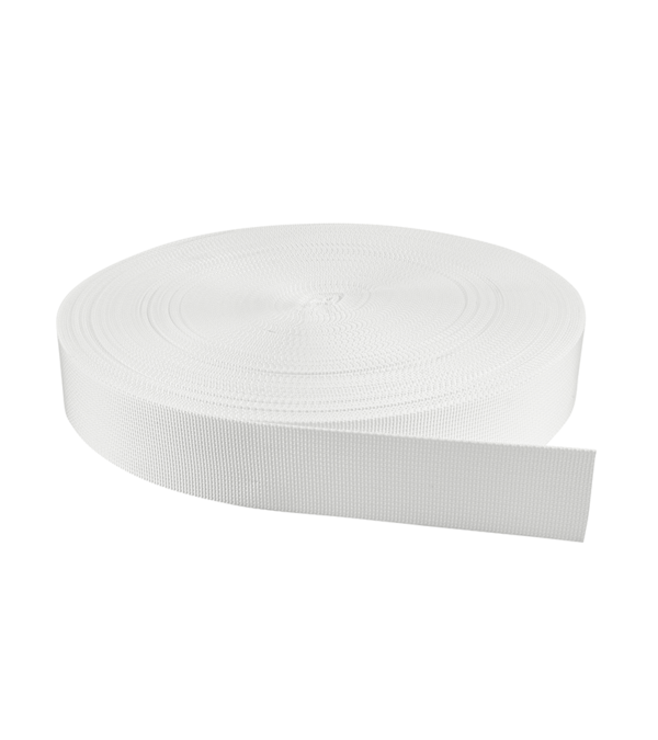 Cinta Nylon Tejida Normal Blanco 3.8