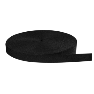 Elastico Labrado Normal Negro 2.5