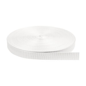 Cinta Nylon Brillosa Normal Blanco Solido 2.0