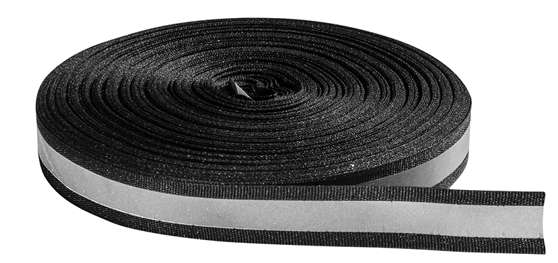 Cinta PP Reflectiva Reflectivo Negro 2.5